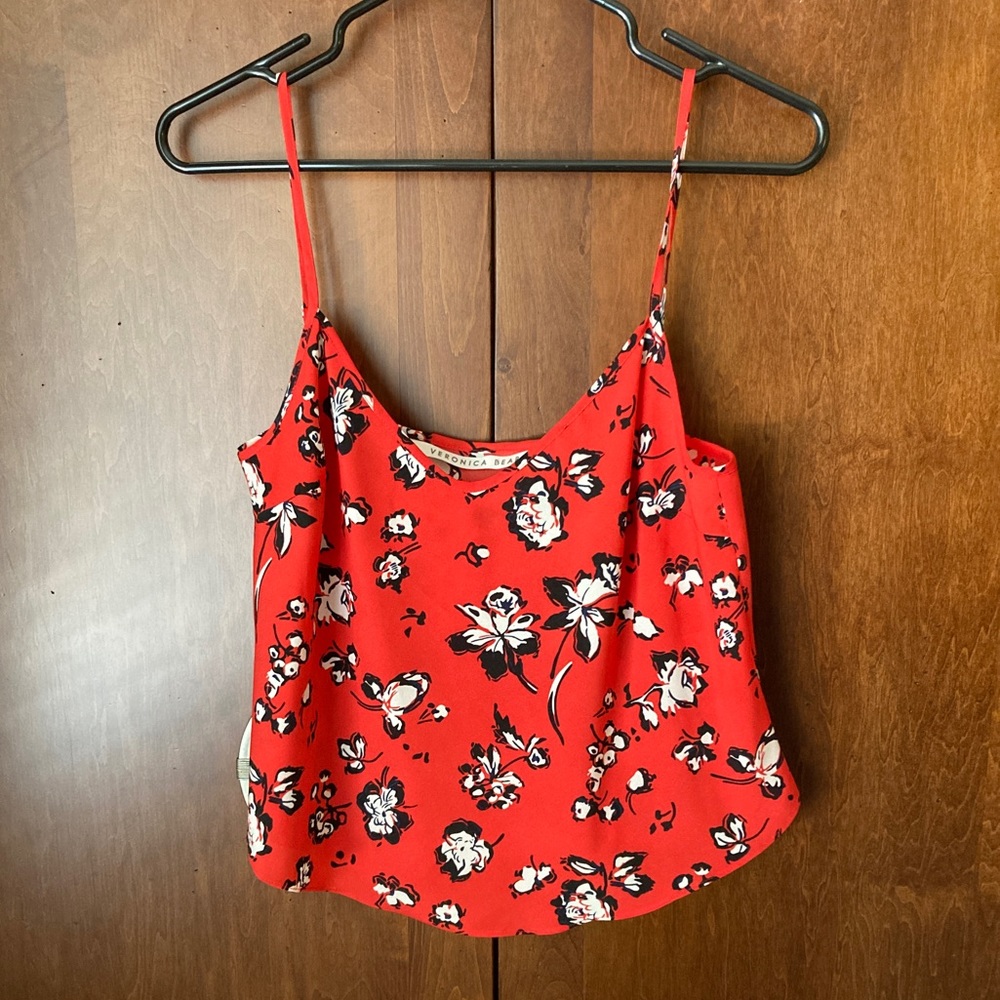 Veronica Beard Antonette Silk Floral Cami Top